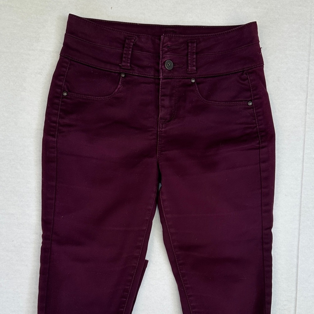 Tinseltown Women's Deep Burgundy Skinny Jeans SZ 1